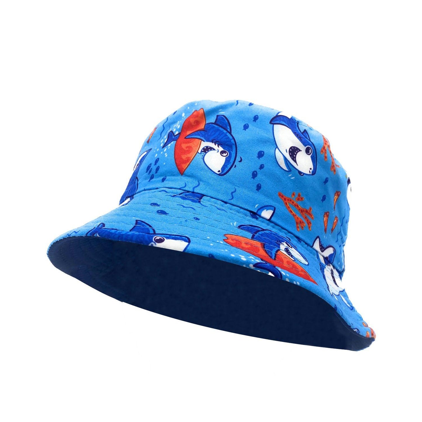 Empire Cove Kids Fun Prints Bucket Hat Fisherman Cap Girls Boys Summer Beach-Dinosaur Blue-