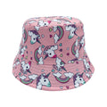 Empire Cove Kids Unicorns Bucket Hat Reversible Fisherman Cap Girls Summer Beach-Rainbow-