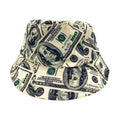 Empire Cove 100 Dollar Bill Money Bucket Hat Reversible Fisherman Cap Women Men-100 Dollar Bill Old-