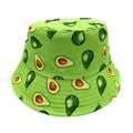 Empire Cove Fruit Designs Bucket Hat Reversible Fisherman Cap Women Men Summer-Avocado-