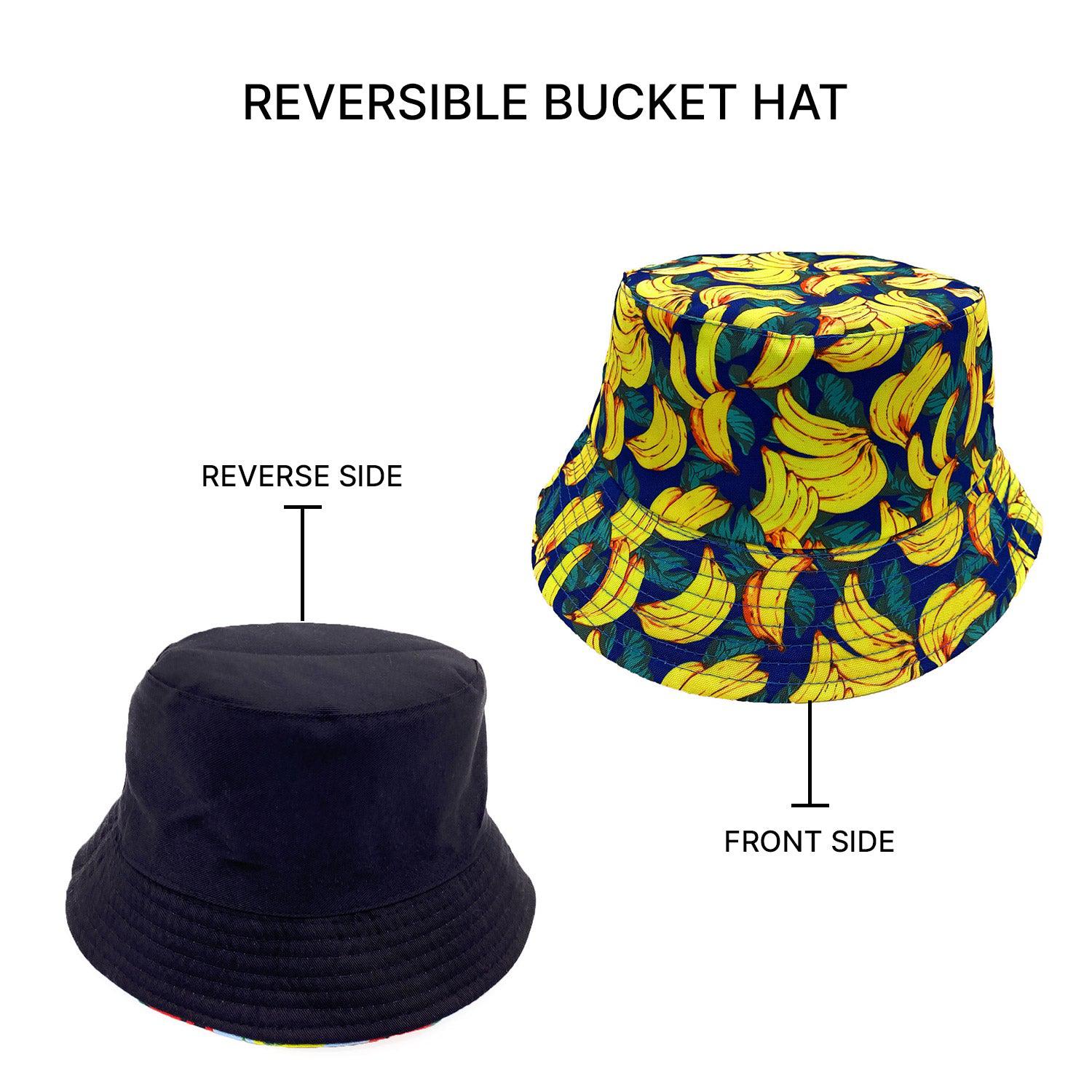 Empire Cove Fruit Designs Bucket Hat Reversible Fisherman Cap Women Men Summer-Avocado-