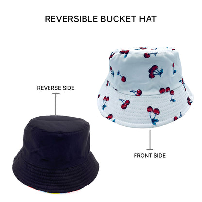 Empire Cove Fruit Designs Bucket Hat Reversible Fisherman Cap Women Men Summer-Avocado-