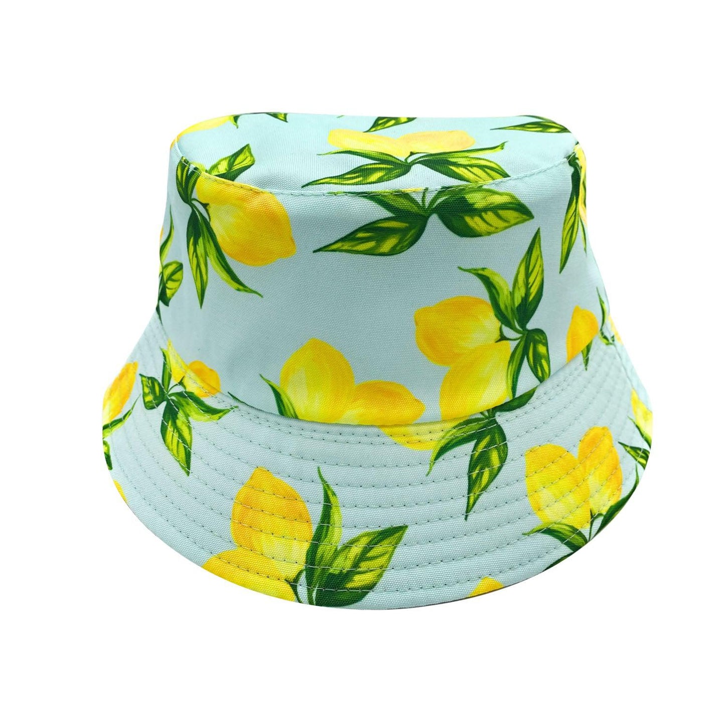 Empire Cove Fruit Designs Bucket Hat Reversible Fisherman Cap Women Men Summer-Lemon-