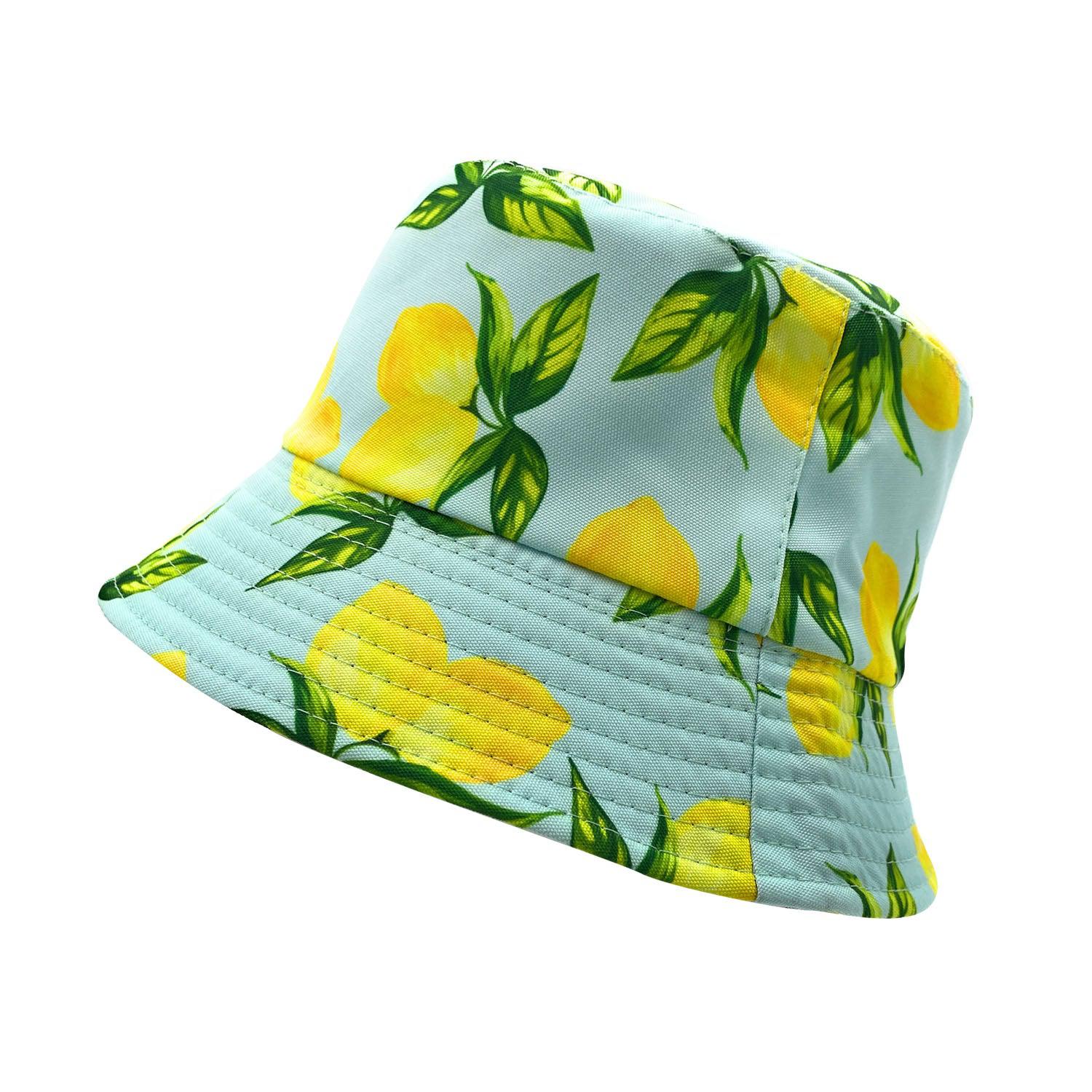Empire Cove Fruit Designs Bucket Hat Reversible Fisherman Cap Women Men Summer-Avocado-