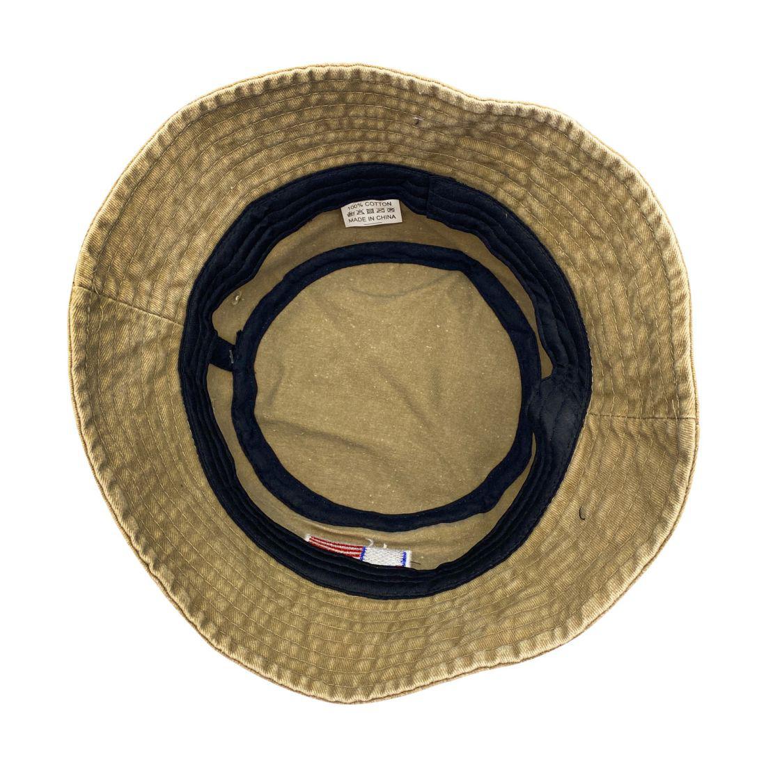 Empire Cove Washed USA Flag Cotton Bucket Hats Patriotic Hats Fisherman Cap-Khaki-