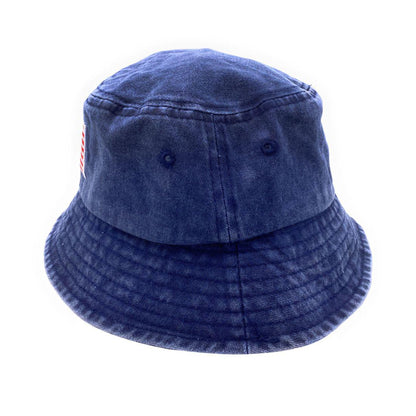 Empire Cove Washed USA Flag Cotton Bucket Hats Patriotic Hats Fisherman Cap-Khaki-
