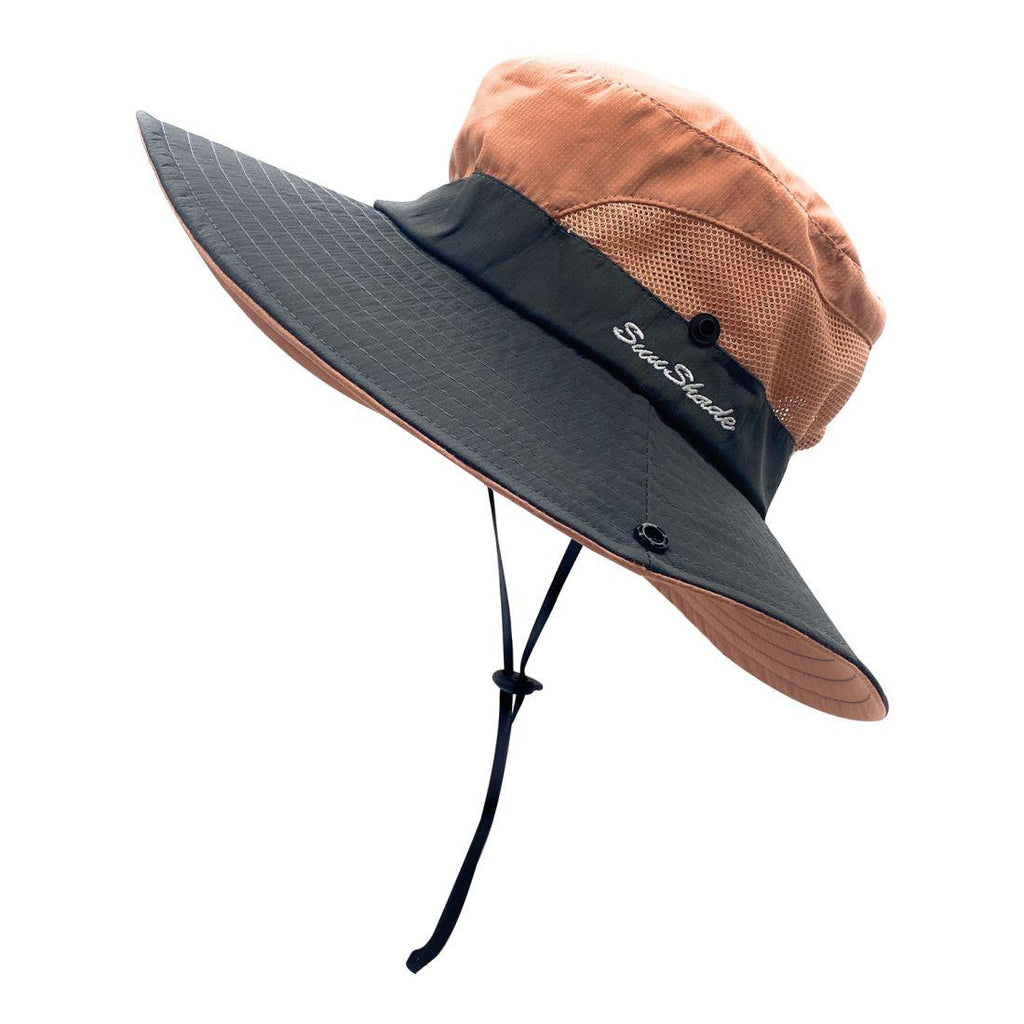 1/2Pack Women Ponytail Summer Sun Hat UV Protection Wide Brim Safari Fishing  Cap