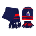 Empire Cove 3 Piece Kids Winter Knit Beanie Set Gloves Hats Scarves Girls Boys-Train-