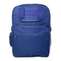 Modern School Backpack Bag with Double Straps and Handles-Navy-