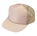 Classic Trucker Baseball Hats Caps Foam Mesh Blank Solid Two Tone Snapback Adult Youth-KHAKI-