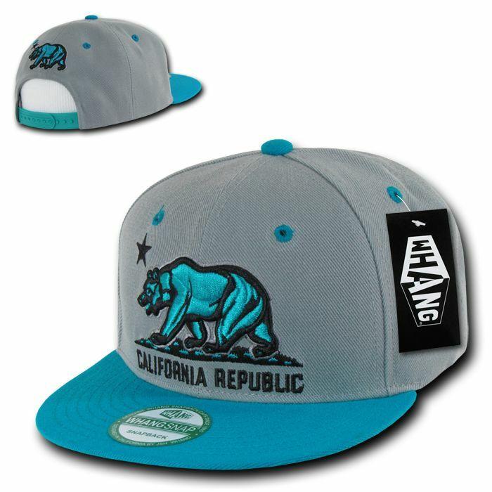 2 Dozen Flat Bill California Cali Republic Bear Snapback Caps Cap Hats Wholesale-