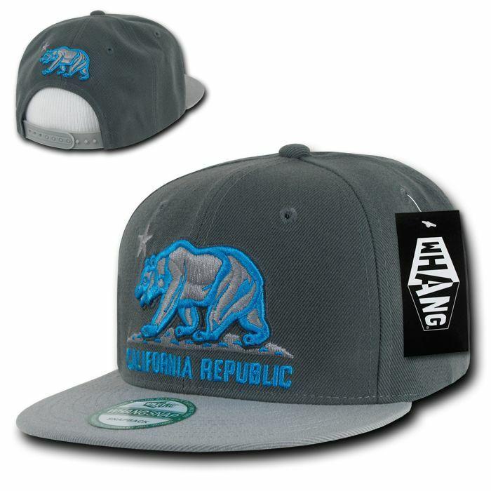2 Dozen Flat Bill California Cali Republic Bear Snapback Caps Cap Hats Wholesale-