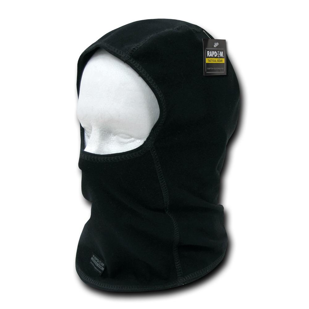 RAPDOM Full Face Mask Balaclava One Piece Tactical Washable Reusable Black-
