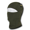 RAPDOM Full Face Mask Convertible Balaclava Poly/Elastane Cloth Reusable-Olive-