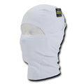 RAPDOM Full Face Mask Convertible Balaclava Poly/Elastane Cloth Reusable-White-