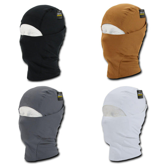 RAPDOM Full Face Mask Convertible Balaclava Poly/Elastane Cloth Reusable-Black-