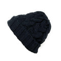 Empire Cove Womens Mens Unisex Winter Warm Solid Cable Knit Cuff Beanie-Black-
