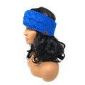 Empire Cove Reversible Headband Beanie Womens Winter Warm Solid Cable Knit-Royal-