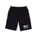 RAPDOM TS6 Fleece Gym Shorts Thin Blue Line USA Flag-Black-Small-