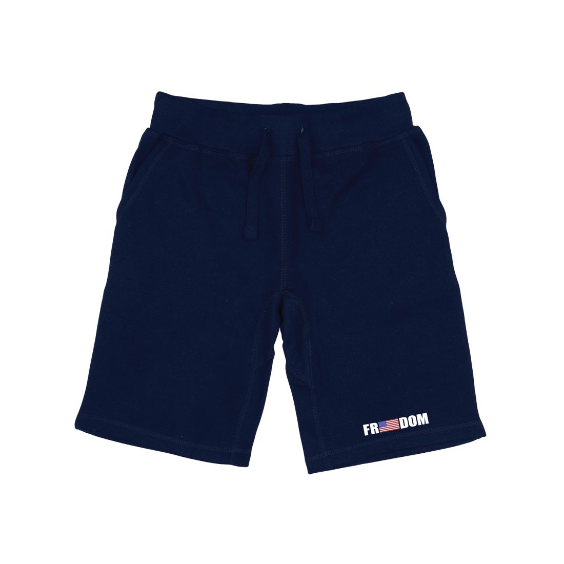 RAPDOM TS6 Fleece Gym Shorts Freedom USA Flag-Navy-Small-