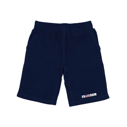 RAPDOM TS6 Fleece Gym Shorts Freedom USA Flag-Navy-Small-