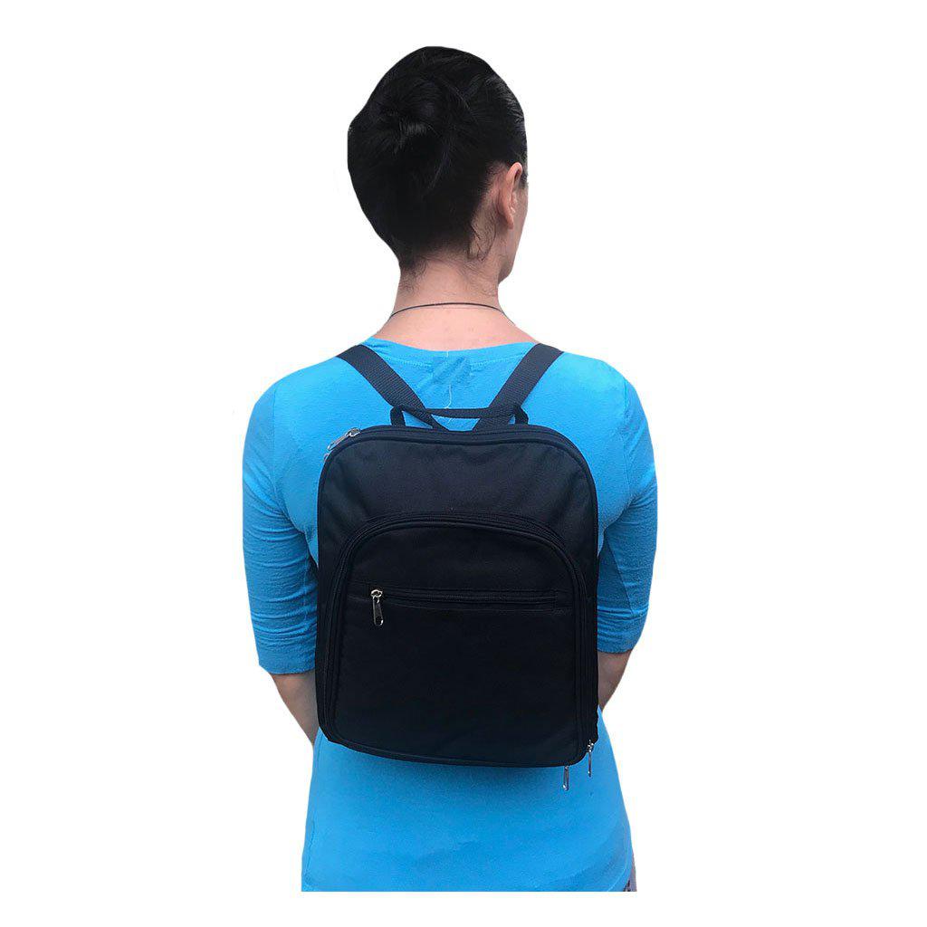 Women's Backpack Rucksack Bag Organizer Zippered W/Multi Pockets Travel Work 10.5 X 12inch-