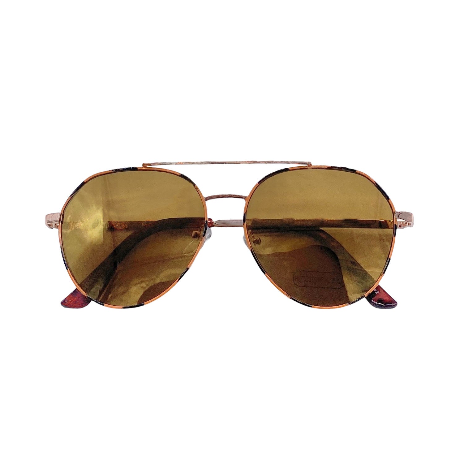 Empire Cove Gradient Aviator Sunglasses Mirrored Lens Metal Frame UV Protection-Black/Smoke-