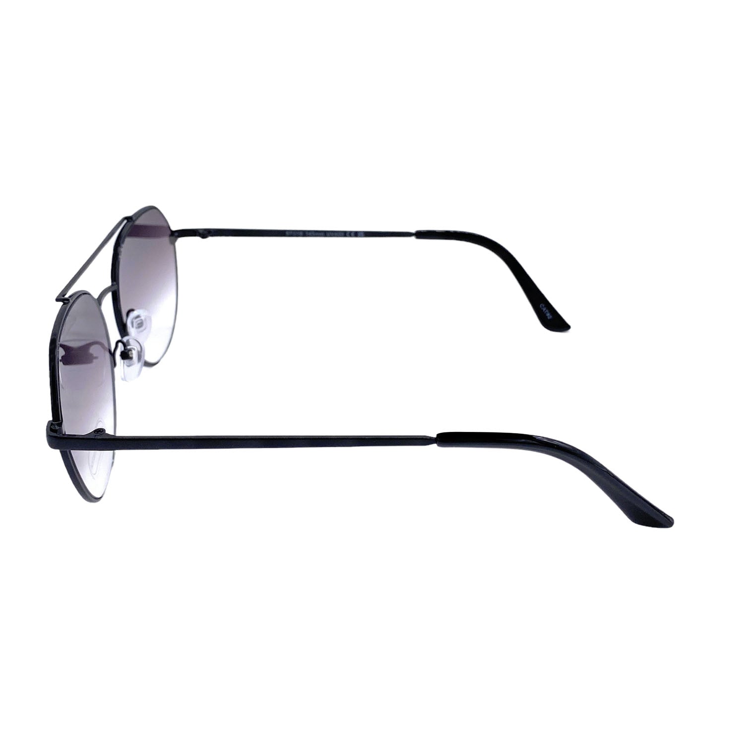 Empire Cove Gradient Aviator Sunglasses Mirrored Lens Metal Frame UV Protection-Black/Smoke-
