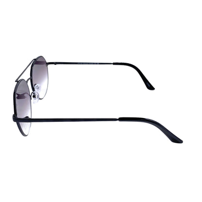 Empire Cove Gradient Aviator Sunglasses Mirrored Lens Metal Frame UV Protection-Black/Smoke-