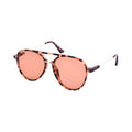 Empire Cove Oversized Aviator Sunglasses Stylish Round Shades Sunnies UV Protection-Brown/Pink-