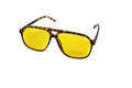 Empire Cove Oversized Aviator Sunglasses Retro Double Bridge Driving UV Protection-Tortoise/Yellow-