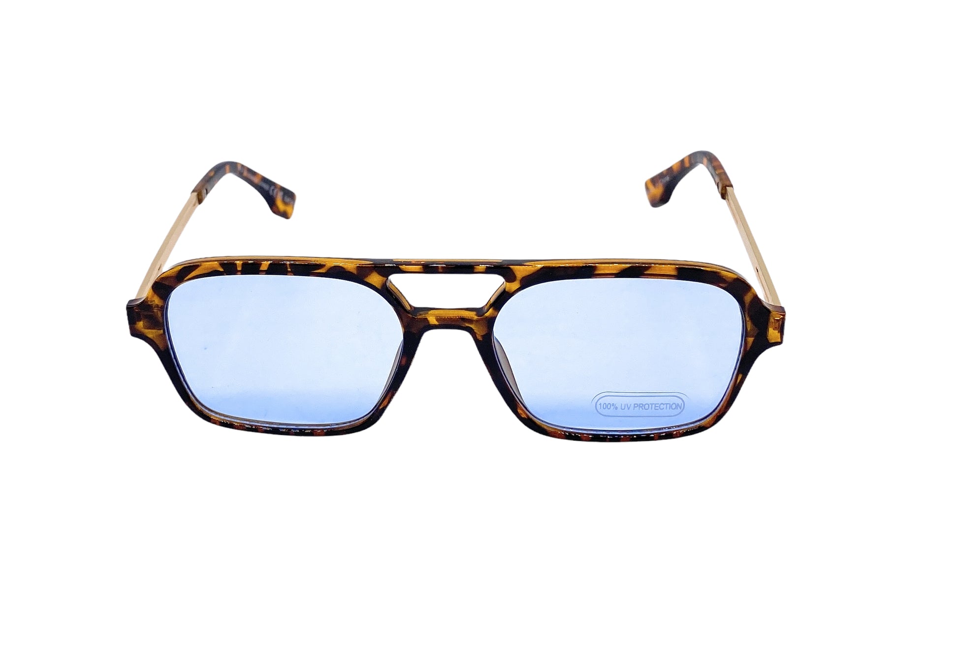 Empire Cove Aviator Sunglasses Retro Stylish Double Bridge UV Protection Driving-Black-