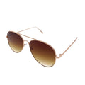 Empire Cove Classic Aviator Sunglasses Metal Frame Mirrored Lens UV Protection-Gold/Brown Gradient-