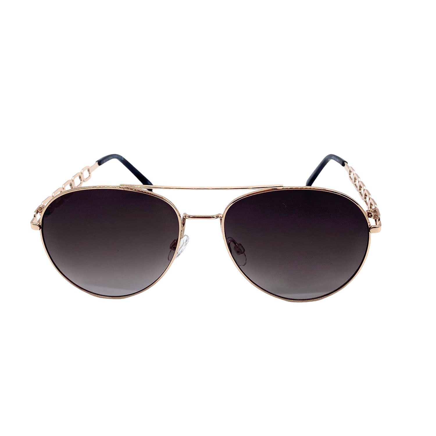 Empire Cove Classic Gradient Aviator Sunglasses Metal Frame Trendy UV Protection-Gold/Brown-