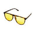Empire Cove Round Retro Sunglasses Trendy Classic Shades Sunnies UV Protection-Tortoise/Yellow-
