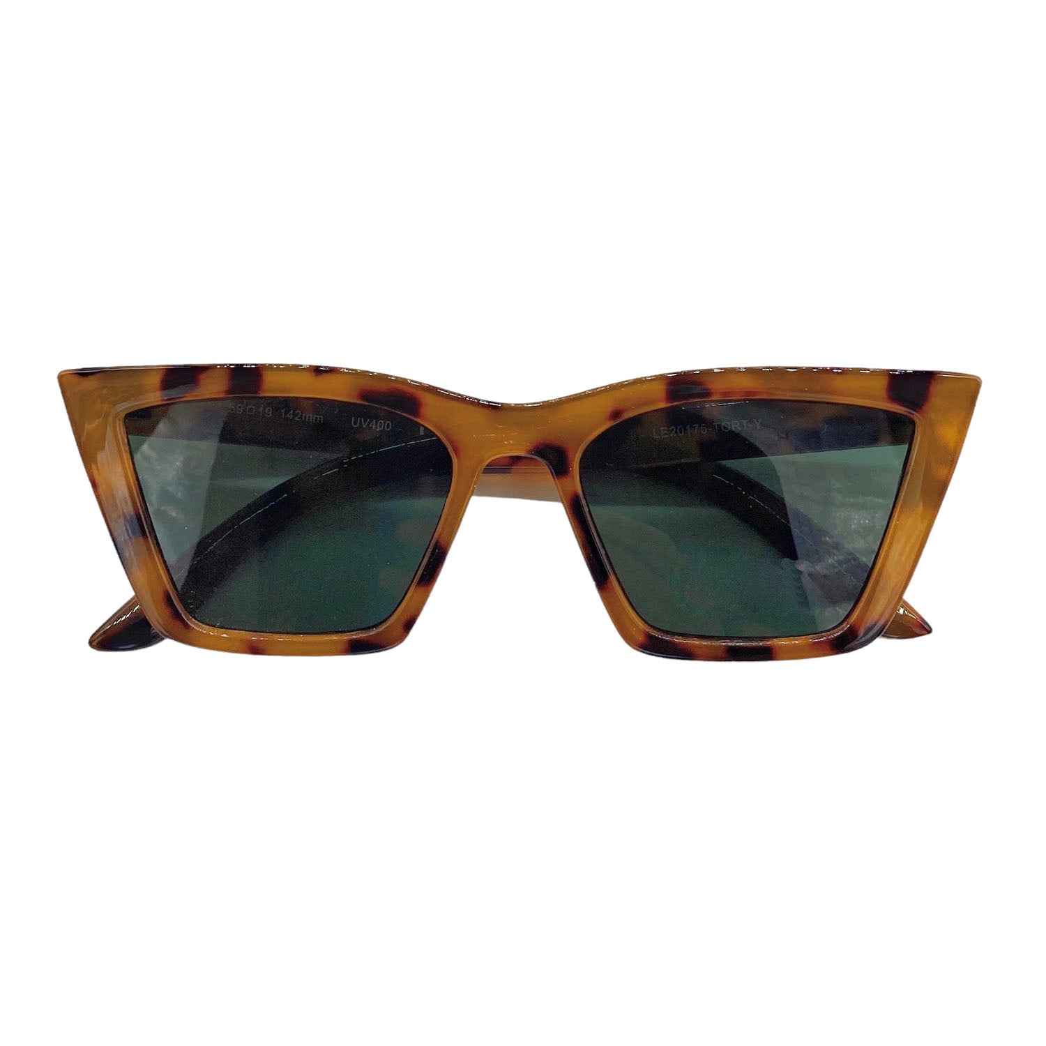 Empire Cove Square Cat Eye Sunglasses Trendy Retro Sunnies Shades UV Protection-Black-