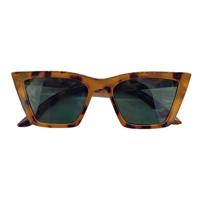 Empire Cove Square Cat Eye Sunglasses Trendy Retro Sunnies Shades UV Protection-Black-