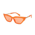 Empire Cove Retro Vintage Cat Eye Sunglasses Trendy Stylish Shades UV Protection-Orange-