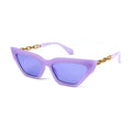 Empire Cove Retro Vintage Cat Eye Sunglasses Trendy Stylish Shades UV Protection-Purple-