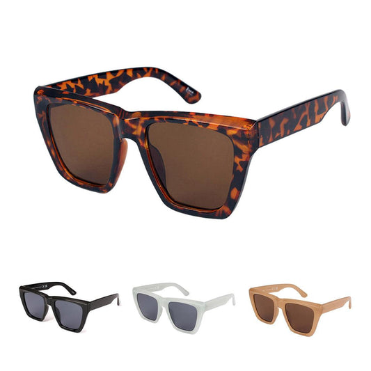 Empire Cove Sunglasses Oversized Square Stylish Trendy Sunnies Shades UV Protection-Tortoise-