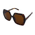 Empire Cove Oversized Square Sunglasses Hexagon Trendy Retro Classic Shades Sunnies-Tortoise-