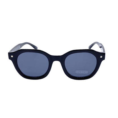 Empire Cove Round Polygon Sunglasses Retro Classic Vintage Shades Sunnies Driving-Black-