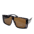 Empire Cove Sunglasses Oversized Square Designer Style Trendy Retro Sunnies Shades-Marble-