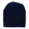 Empire Cove Knit Uncuffed Beanie Hat Cap Warm Winter Men Women Short Toboggan-Black-