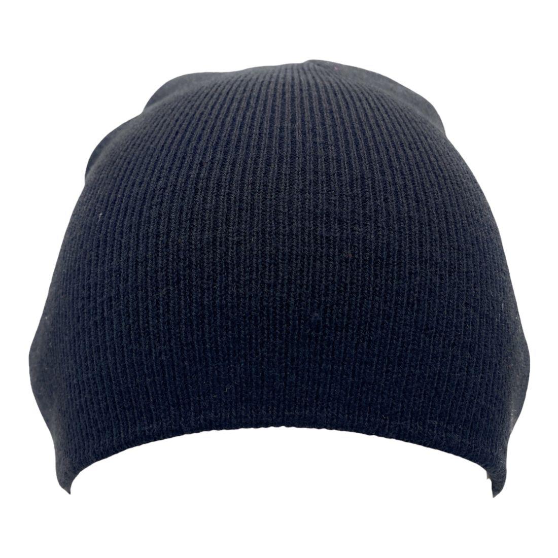 Empire Cove Knit Uncuffed Beanie Hat Cap Warm Winter Men Women Short Toboggan-Black-