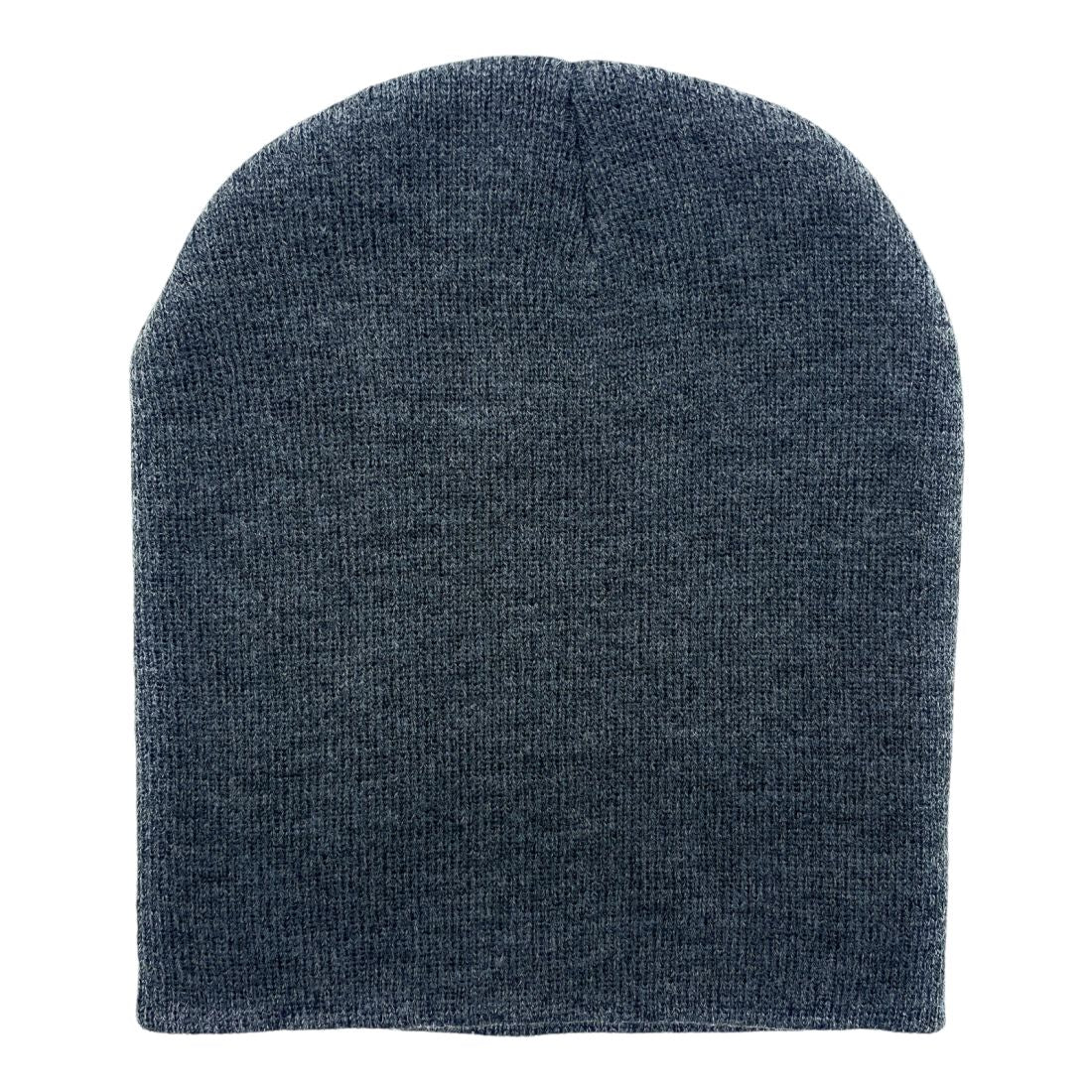 Empire Cove Knit Uncuffed Beanie Hat Cap Warm Winter Men Women Short Toboggan-Charcoal-
