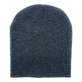 Empire Cove Knit Uncuffed Beanie Hat Cap Warm Winter Men Women Short Toboggan-Charcoal-