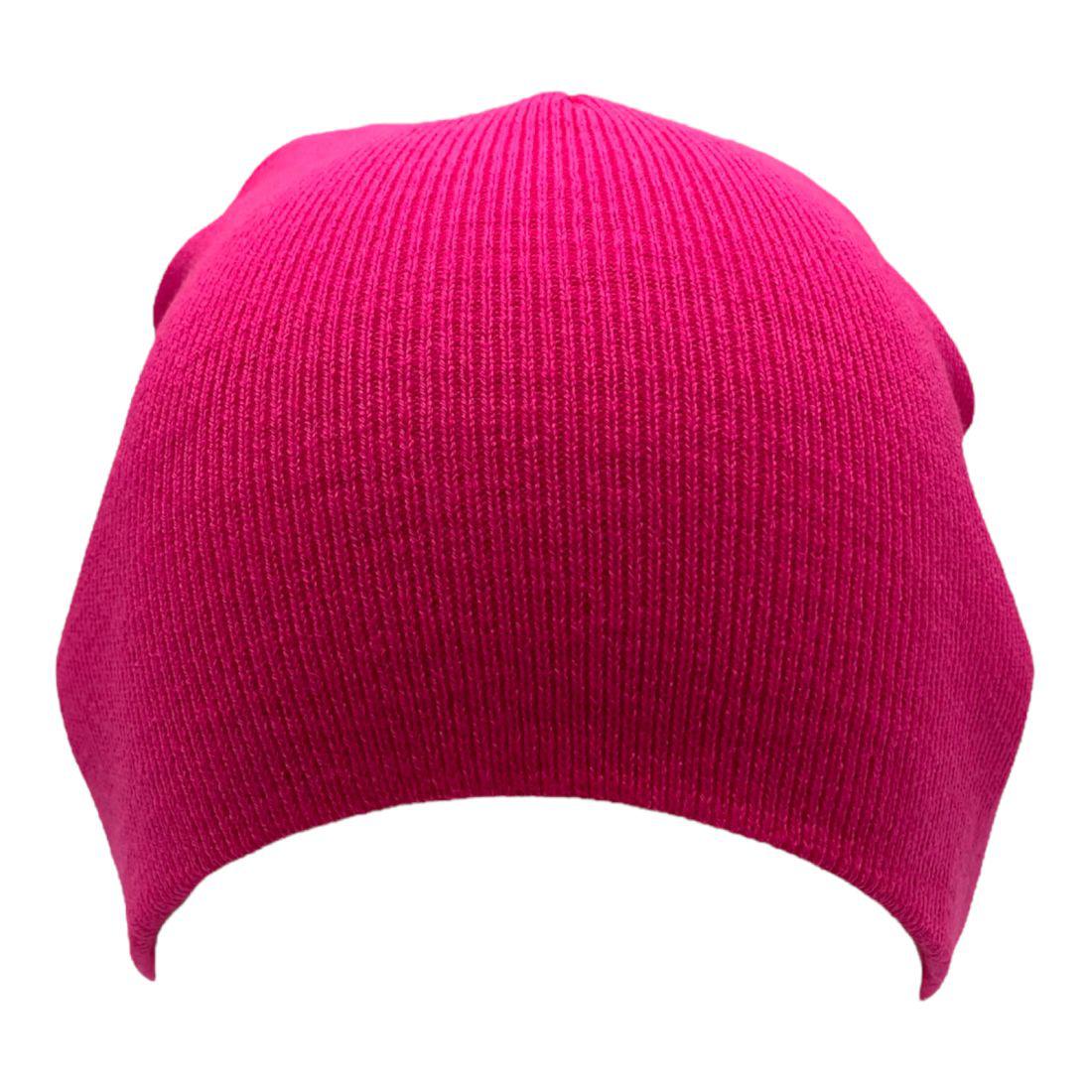 Empire Cove Knit Uncuffed Beanie Hat Cap Warm Winter Men Women Short Toboggan-Black-