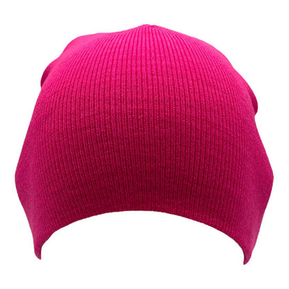 Empire Cove Knit Uncuffed Beanie Hat Cap Warm Winter Men Women Short Toboggan-Black-