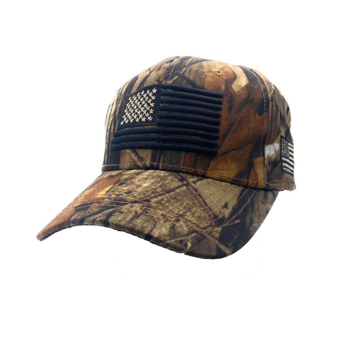 Empire Cove USA Flag Baseball Dad Caps Patriotic Hats Camo Camouflage Military-Black-
